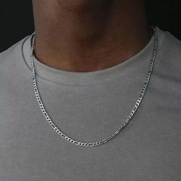 Silver Figaro Chain for Men | Bold • Sleek • Timeless Style