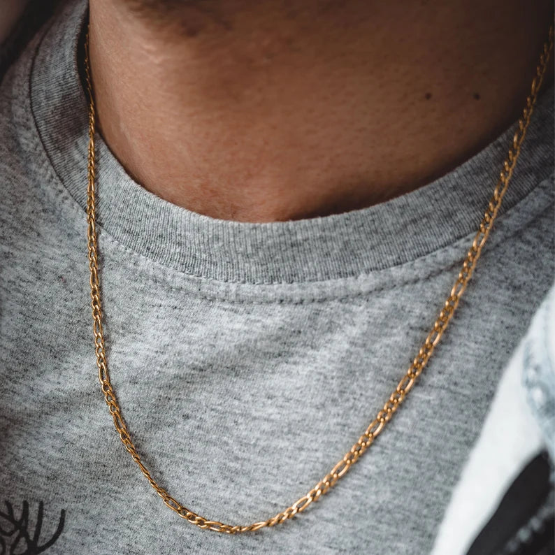 Figaro gold  Chain for Men | Bold, Timeless & Stylish.