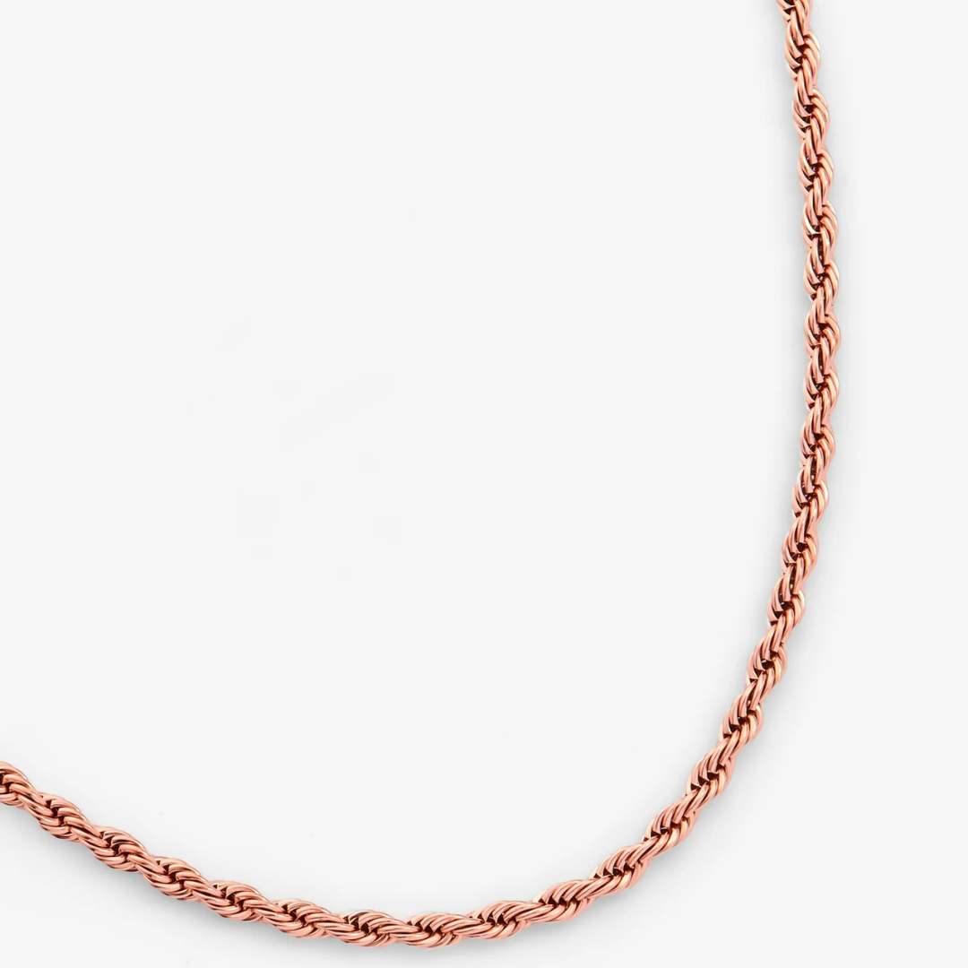 3MM Bold Rope Chain Necklace – Timeless Shine