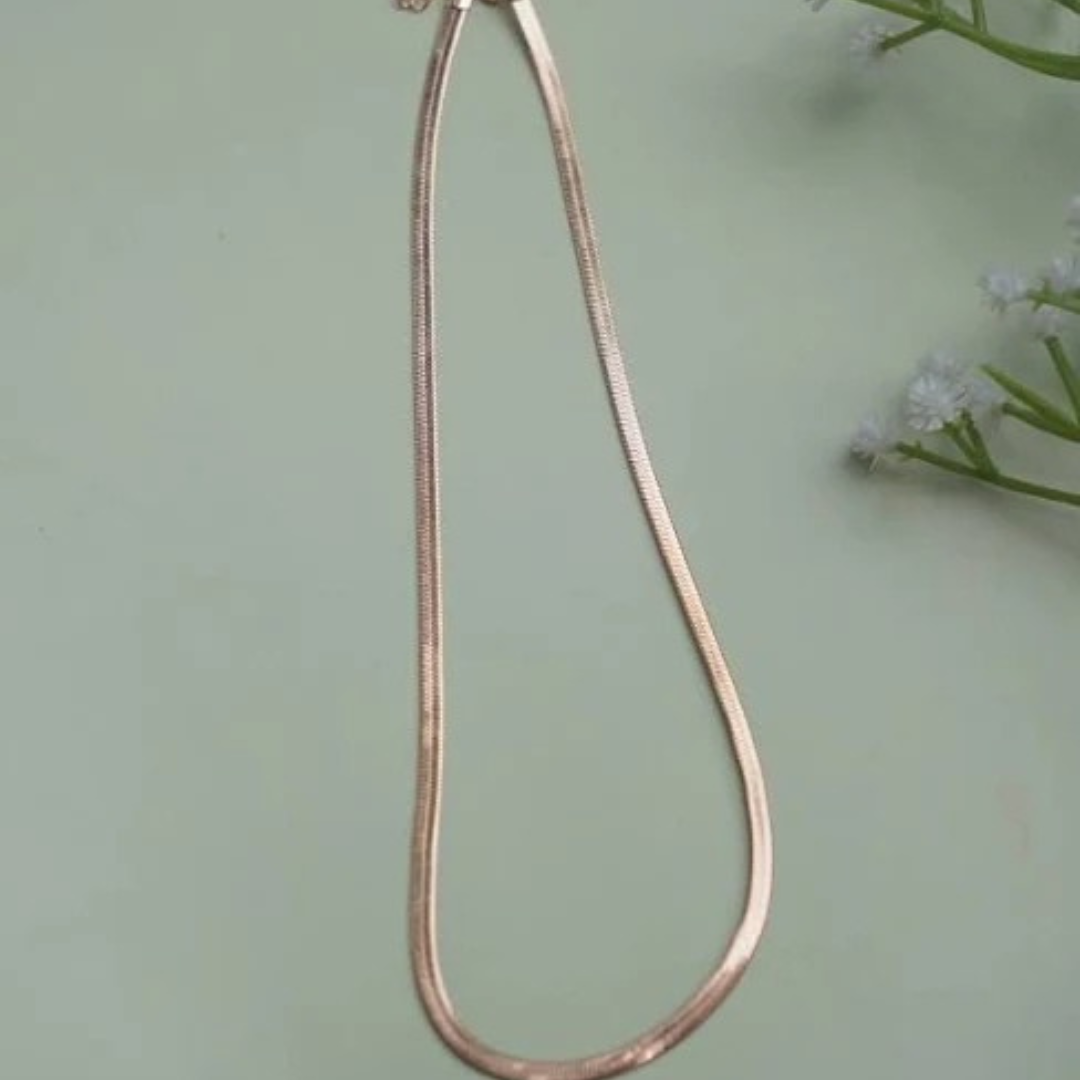 Rose Gold Snake Chain | Unisex • Sleek • Modern Elegance